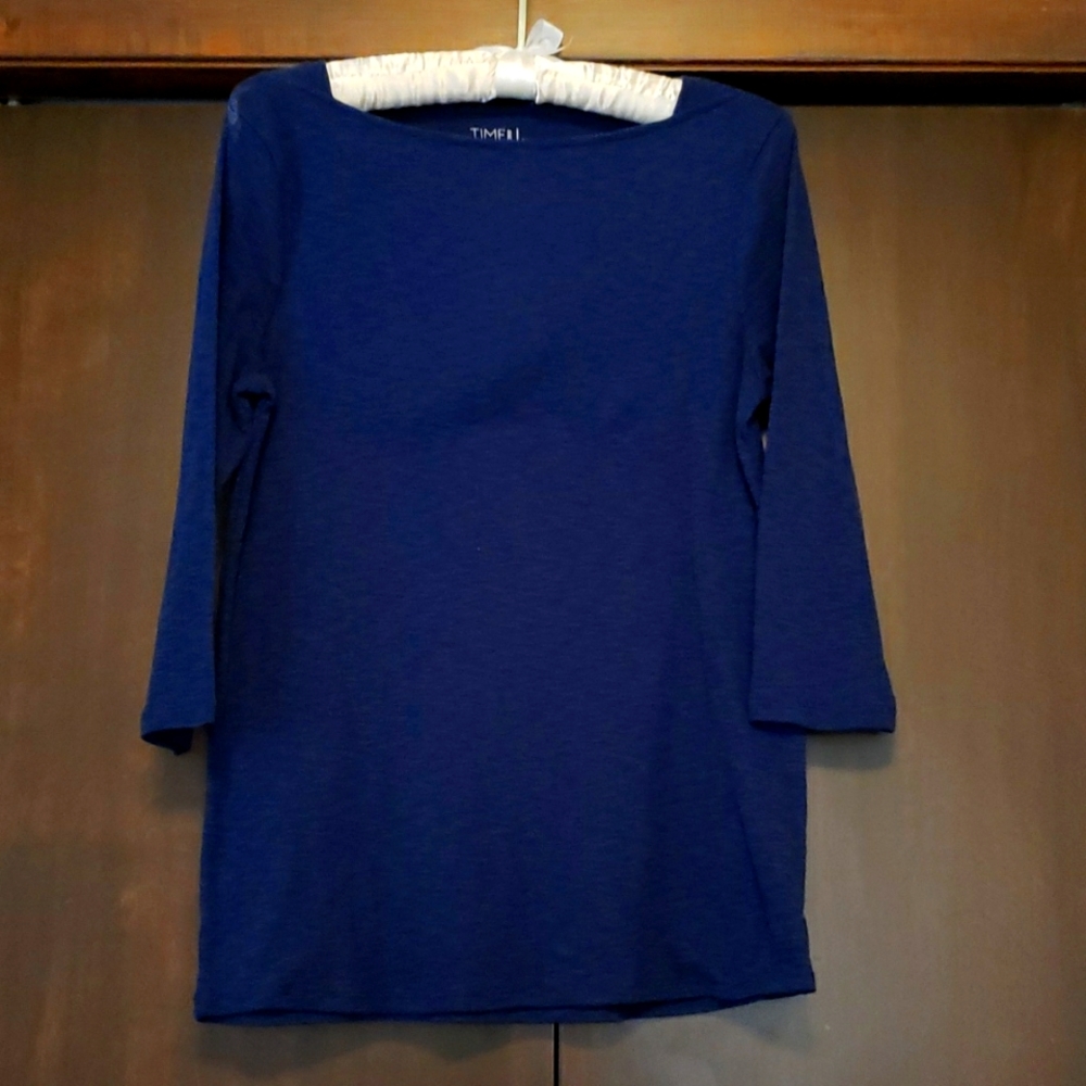 Blue 3/4 sleeve top